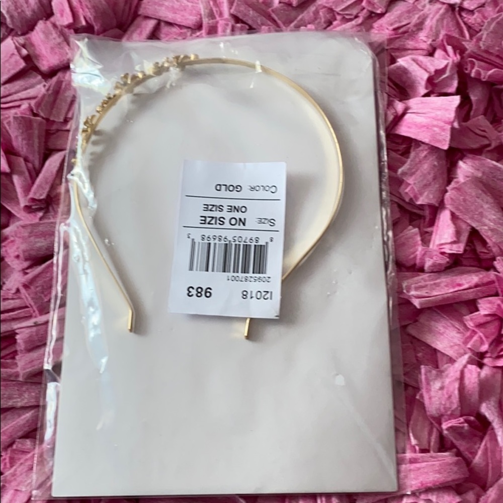 Gold headband brand new
